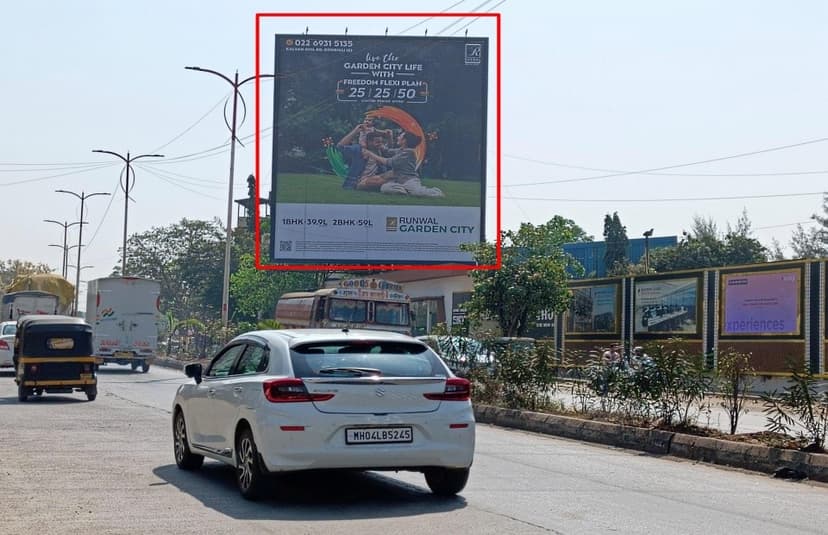 Kalyan Bhiwandi Road - Opposite Mahindra Happinest Project Tata Amantra Gate Facing Bypass Junction Billboard 1