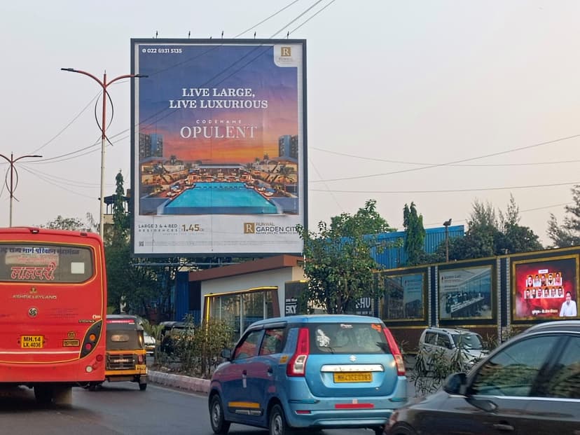 Kalyan Bhiwandi Road - Opposite Mahindra Happinest Project Tata Amantra Gate Facing Bypass Junction Billboard 2
