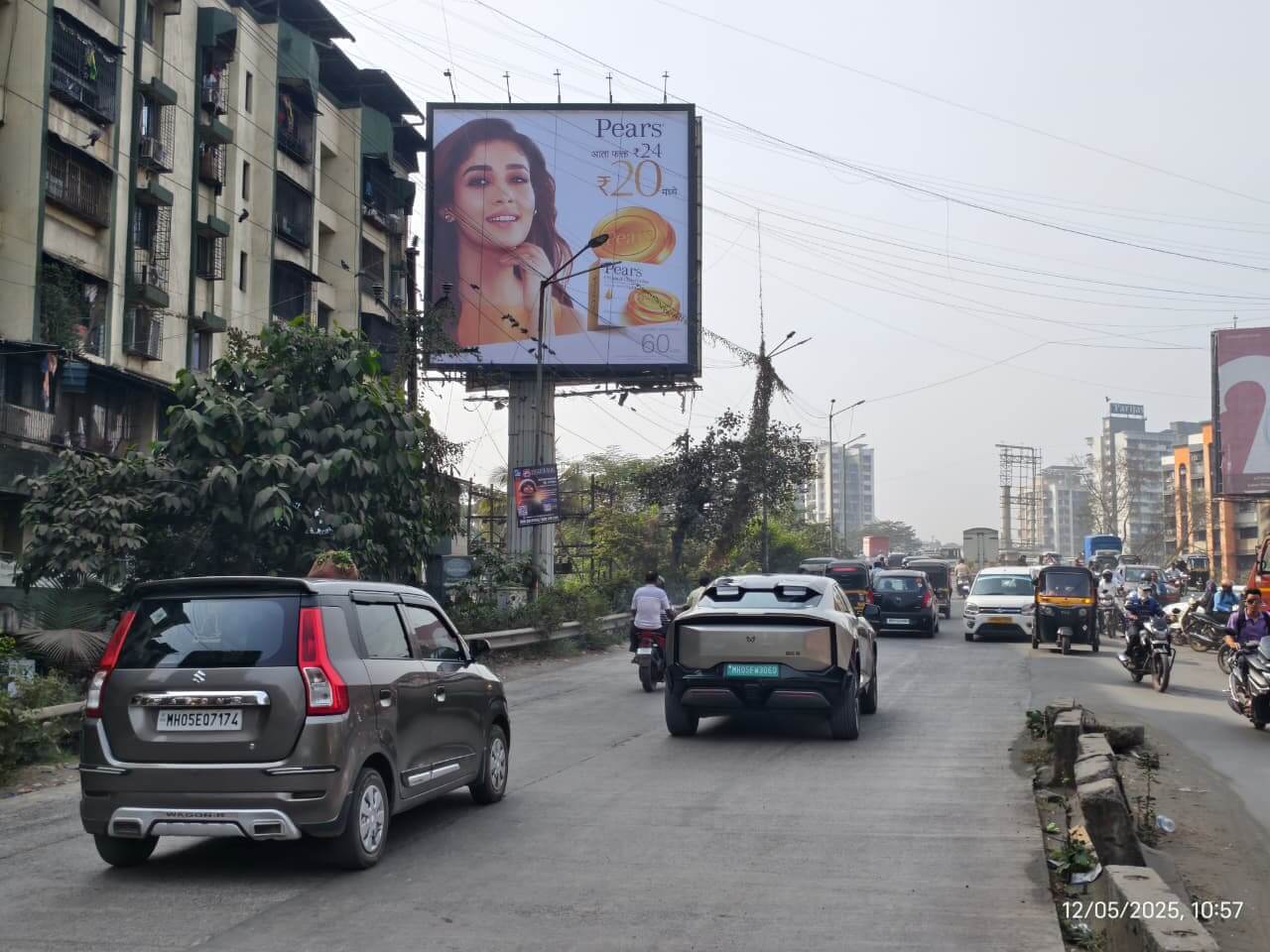 MediaWisse outdoor hoarding at Pears Patripool Kalyan